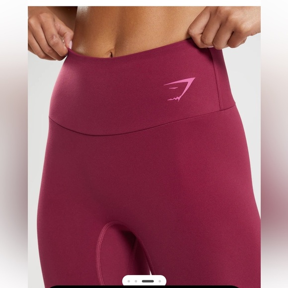 Gymshark Women's Deep Red Leggings Small - Picture 10 of 11